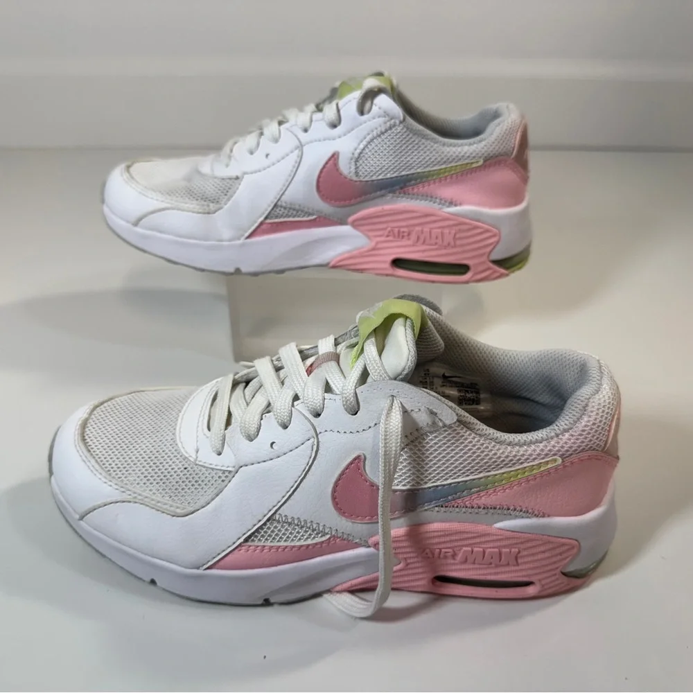 Nike Air Max Excee GS Sneakers White Pink‎ Lime CW5829-100 Size 4Y